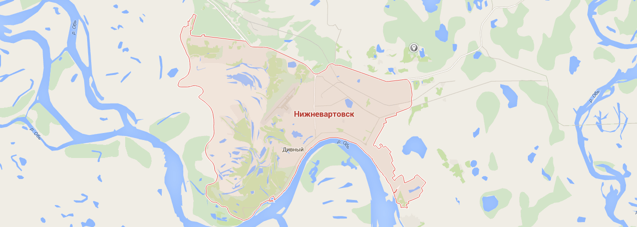 карта Нижневартовска